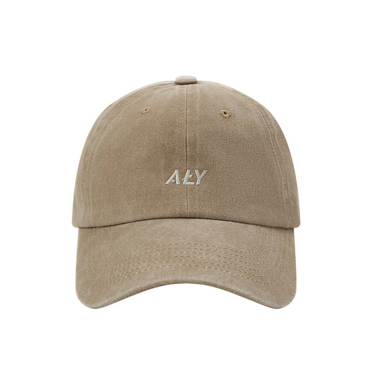 Aly Good Vibes - "Aly Logo Beige" Washed Cap