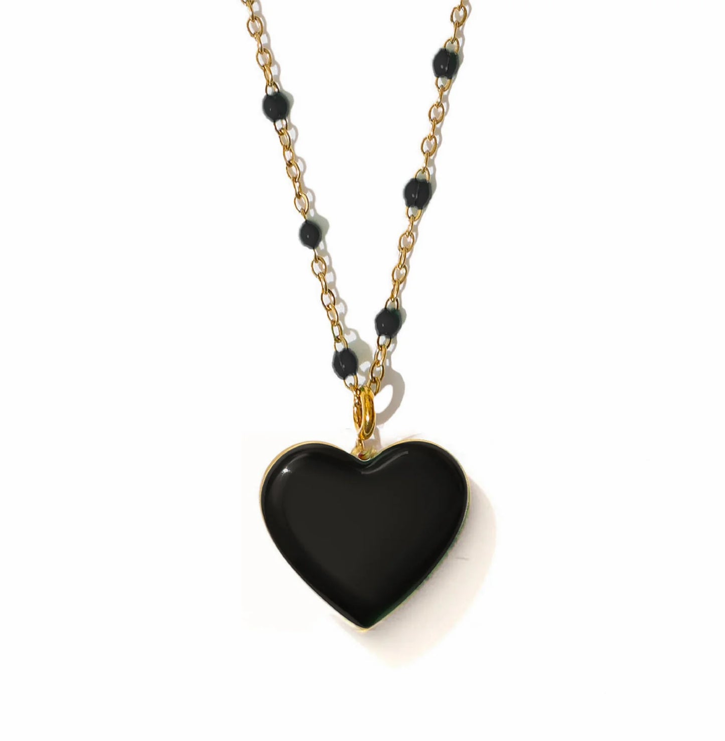 Matter Matters Follow Your Heart Necklace • Green & Black