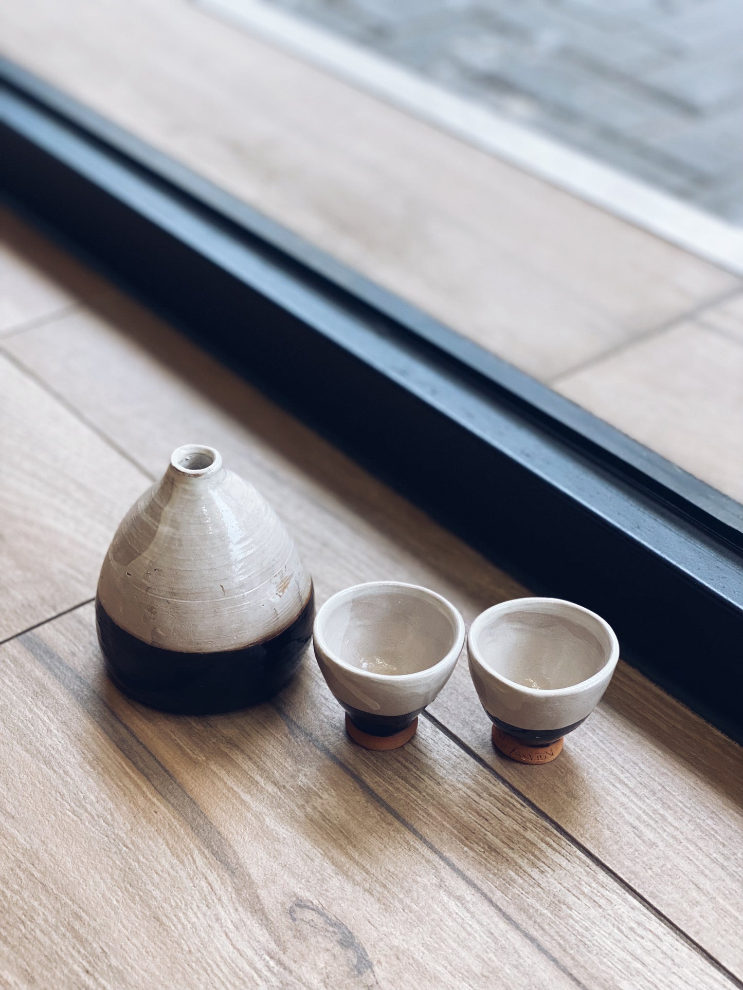 王小夏藝術工作室 - 清酒杯套裝 (白色)｜Zoes Ceramics - Sake Cup Set (White)