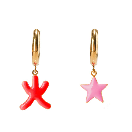 Matter Matters Universe / Mars Earrings • Red