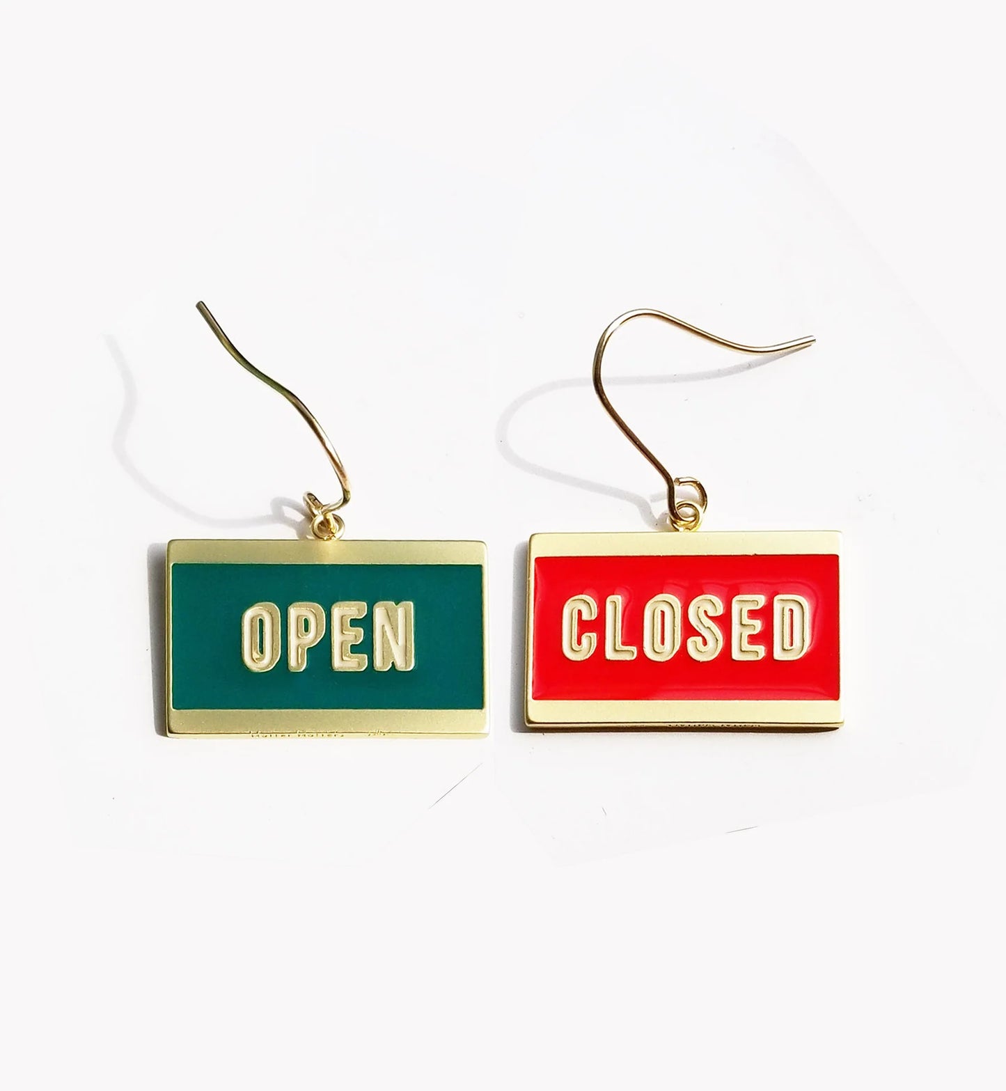 Matter Matters Open & Closed / Earrings • Red / Green