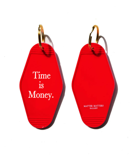 Keyring •  Red • Time is Money