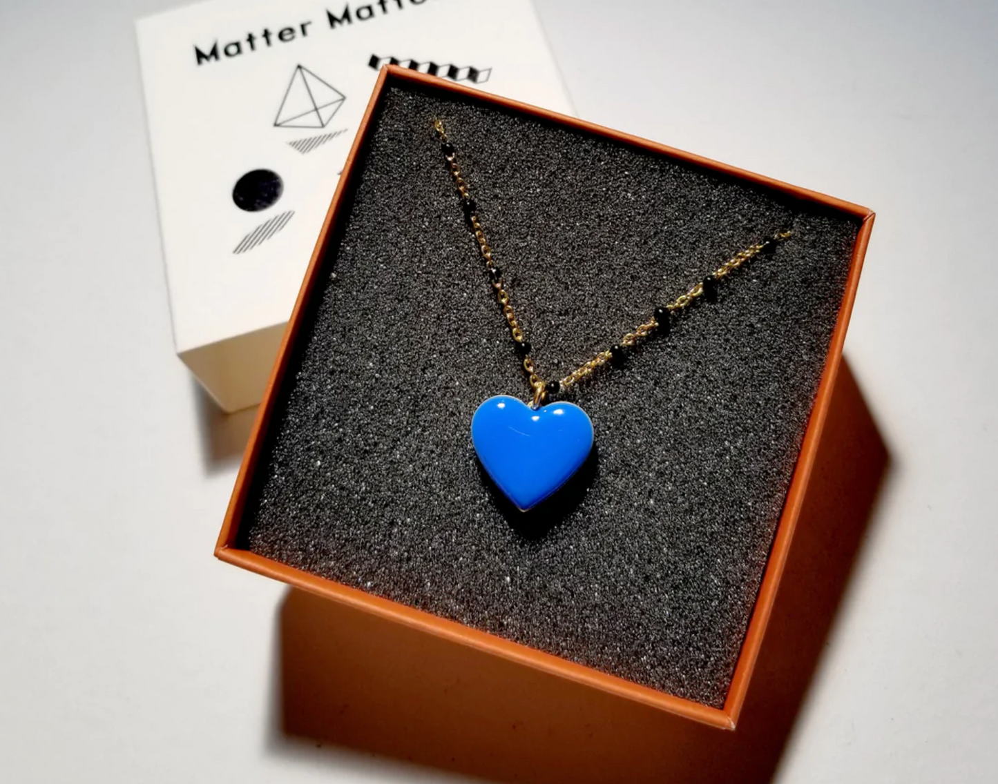 Matter Matters Follow Your Heart Necklace • Cobalt & Brown