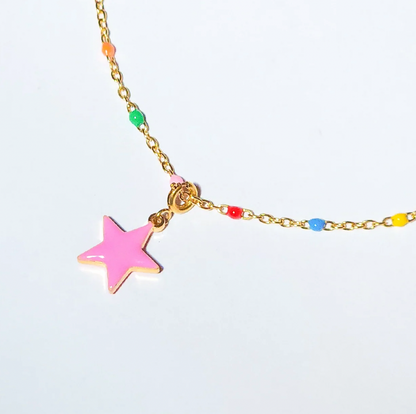 Matter Matters Shining Star Pendant • Red & Pink