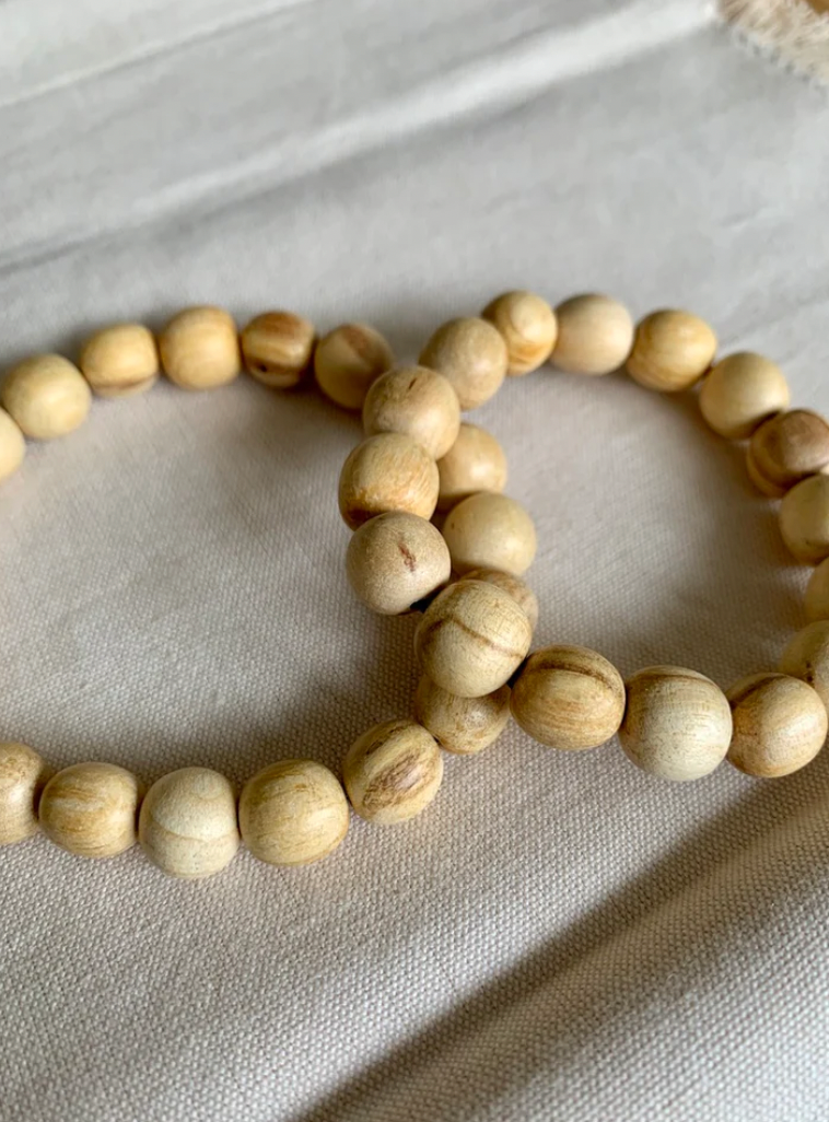 印加聖木手造原木珠串 | Palo Santo Beaded Bracelet (9mm)