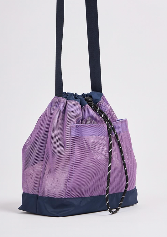 Informal Bag Drawstring Mesh Violet