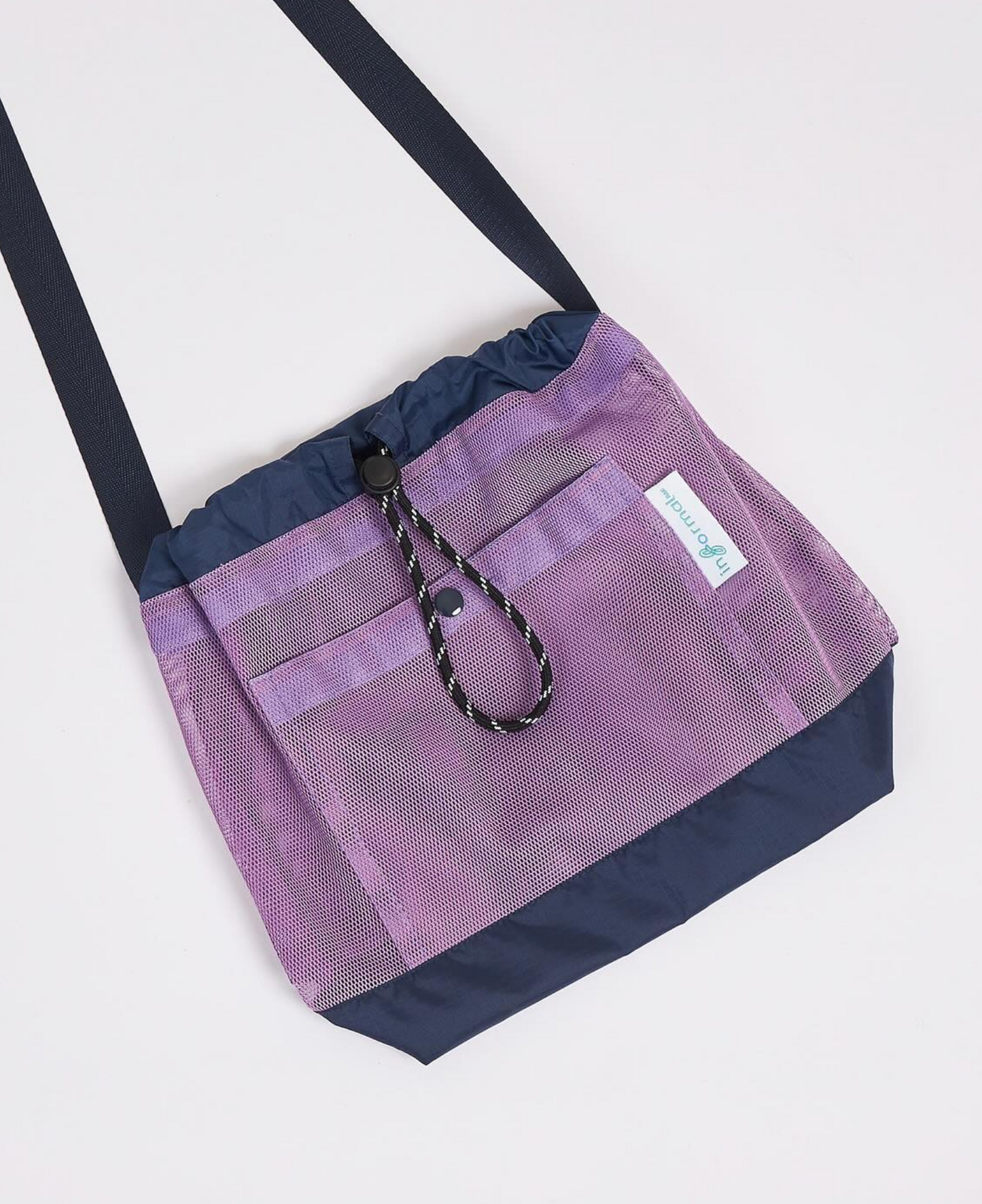 Informal Bag Drawstring Mesh Violet