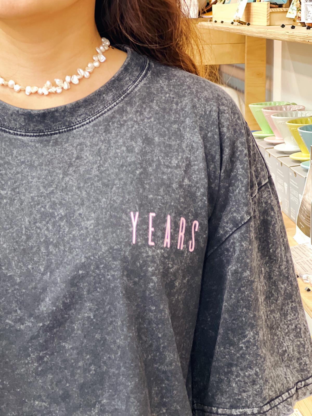 YEARS - "TEAM YEARS" Washed Tee (Black)