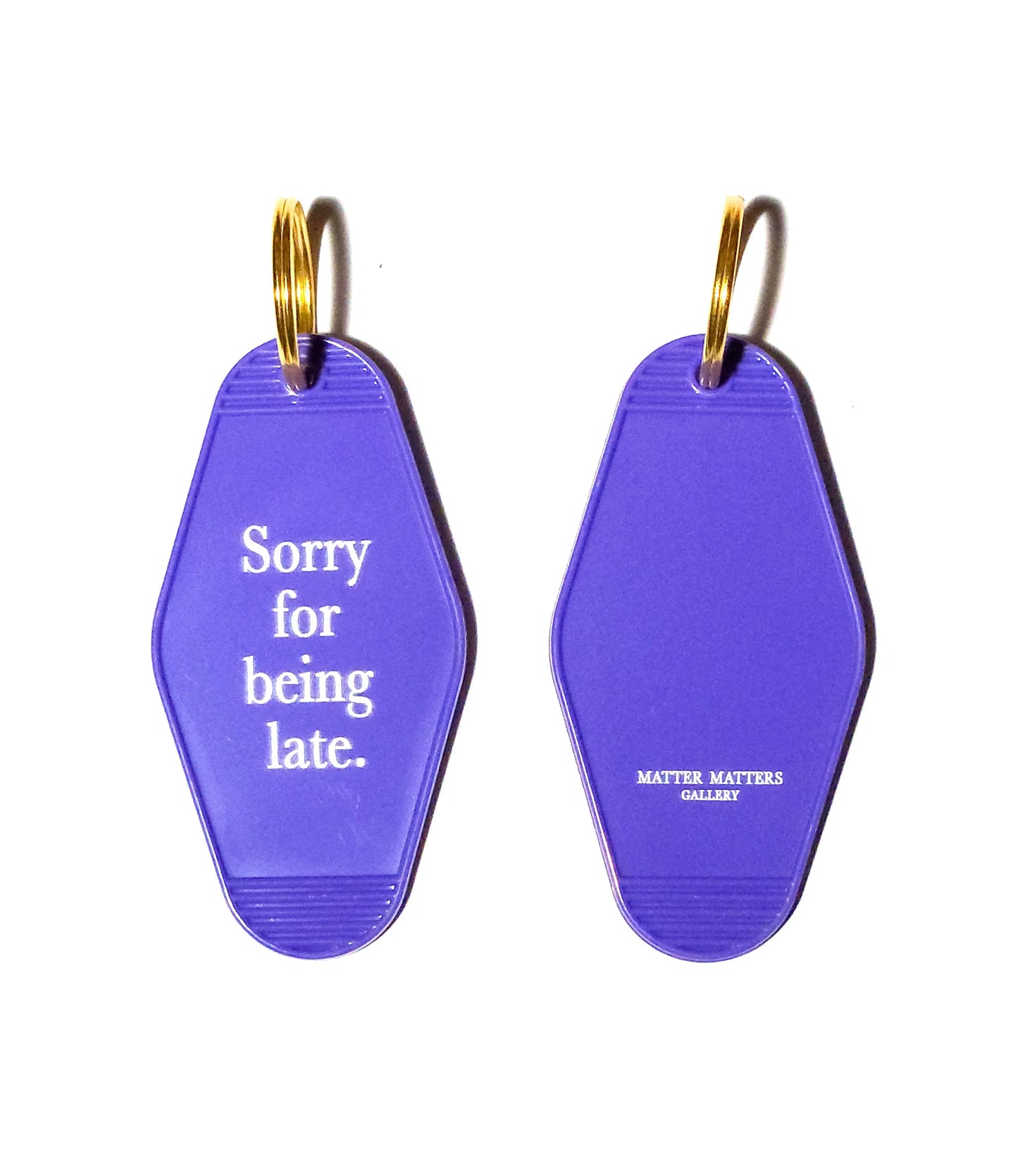 Keyring • Purple • Sorry for being late.