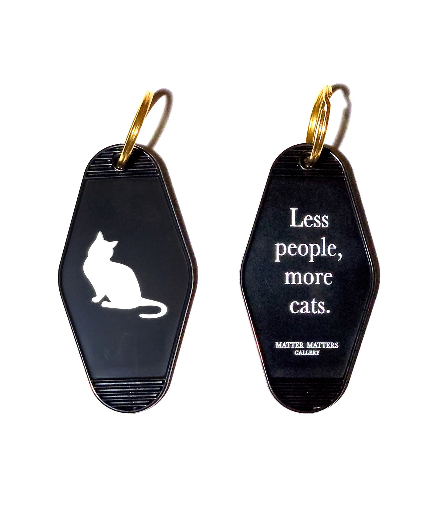 Keyring • Cat • Less people, more cats.