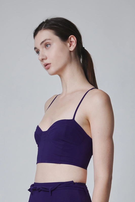 35 Degrees - Sailly Nº3 Bikini Top (Indigo Purple)