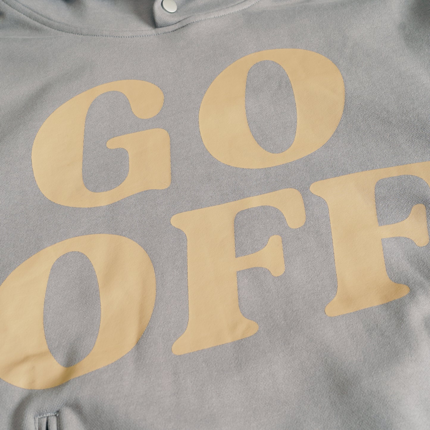 GO OFF FONT HOODIE (SLIVER GREY)