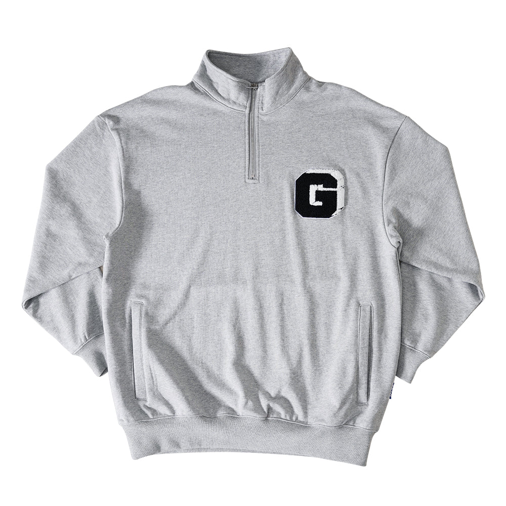 GO OFF G LOGO HALFZIP SWEAT (GREY)