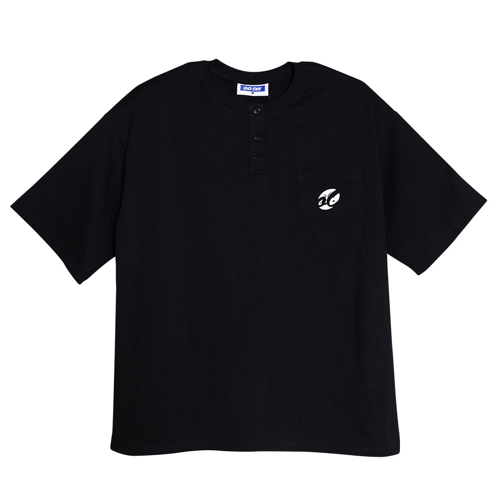 GO OFF SOMKEING POCKET TEE (BLACK) (SS22T005BL)