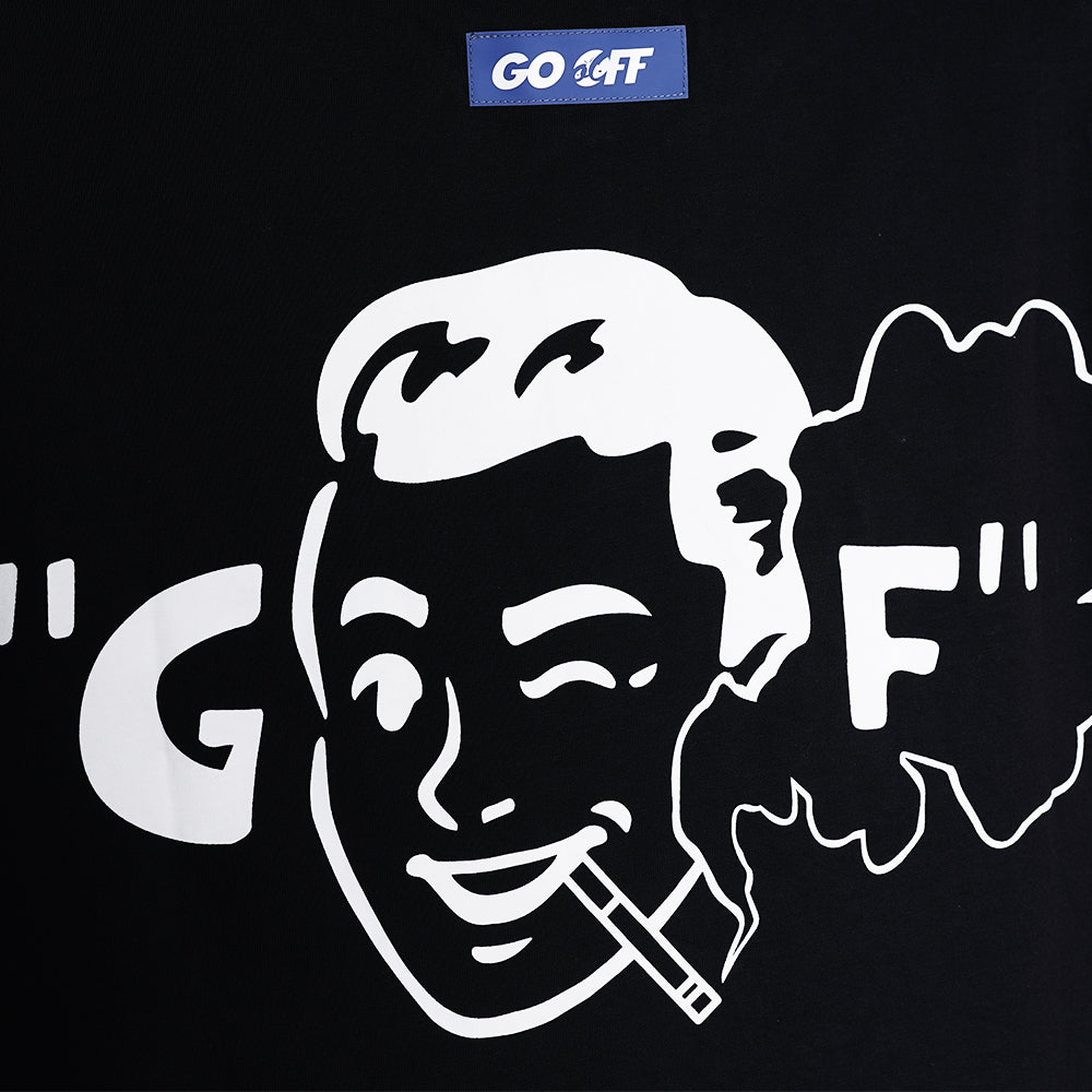 GO OFF SOMKEING POCKET TEE (BLACK) (SS22T005BL)