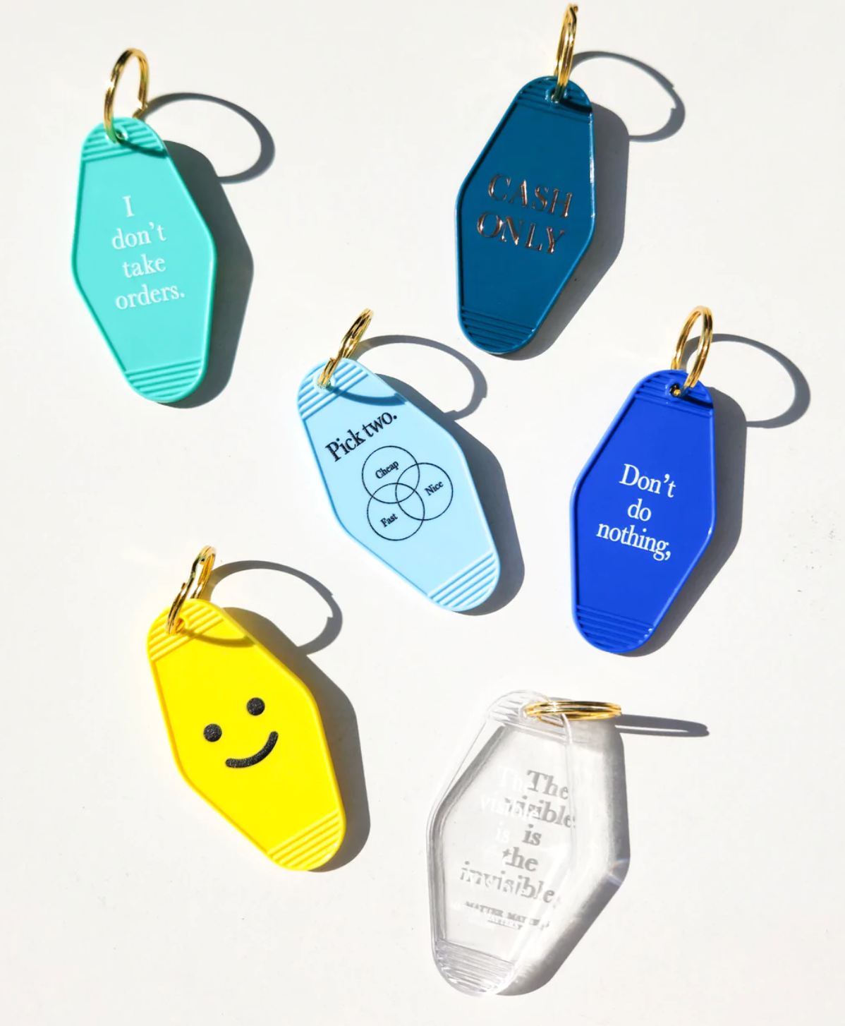 Keyring • Light Blue • Pick two.