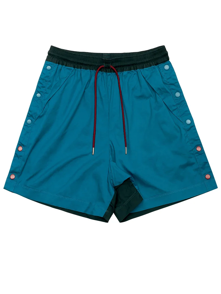 ISLA Team Tearaway Shorts (Two-Tone) - Teal x Forest Green