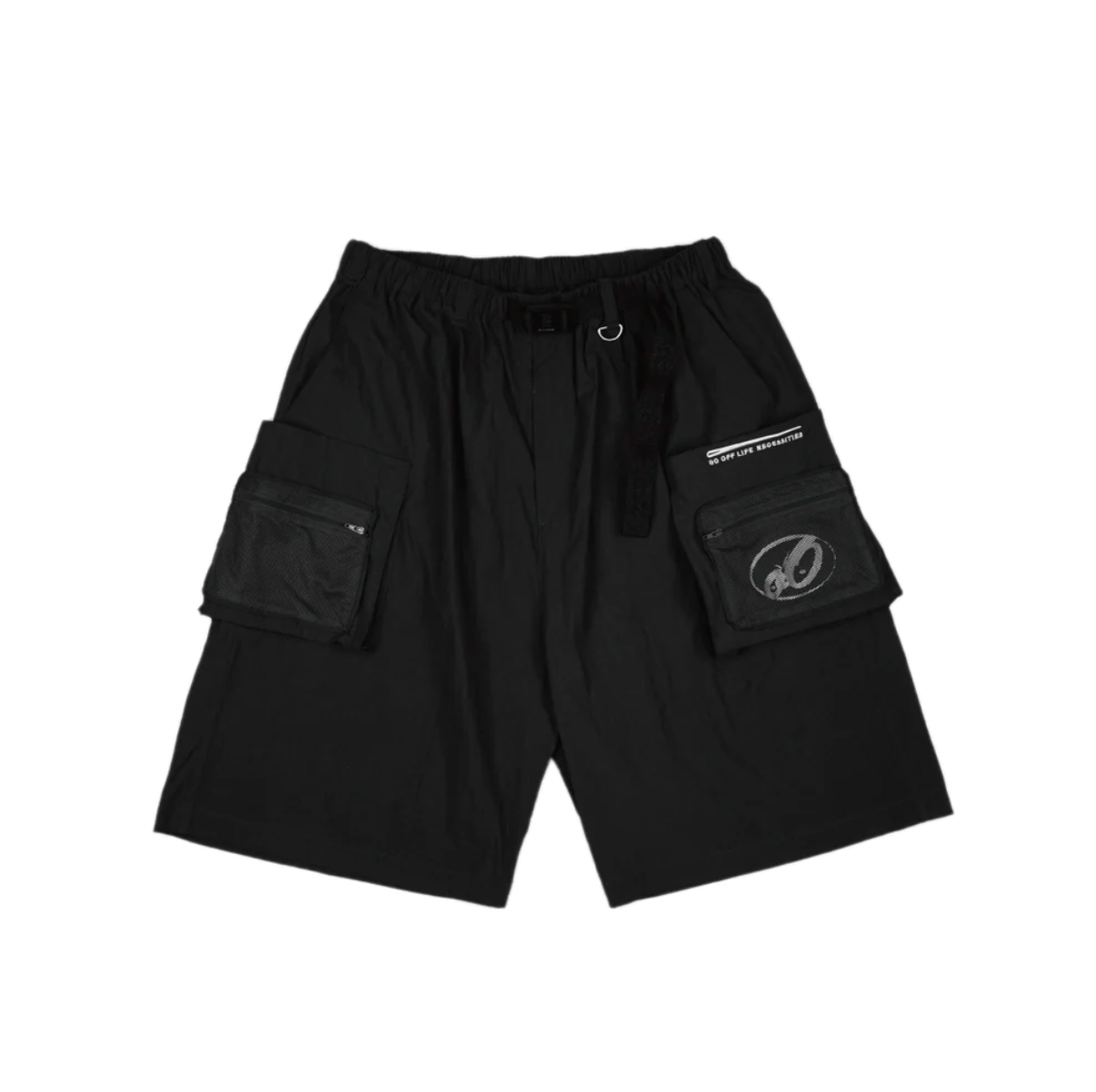 GO OFF MULTI-POCKETS SHORTS (BLACK)