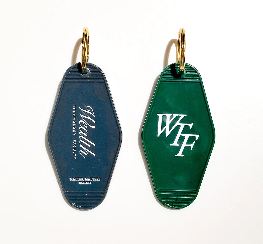 Wealth Technology Faculty Keyring • Ash Grey / Forest Green